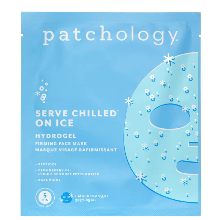 The On Ice Hydrogel Mask offers a refreshing cocktail of skin-smoothing and de-puffing ingredients which cools with skin contact. It is packed with age-defying properties like Bakuchiol, Cloudberry Oil and 9 Peptides to help firm and nourish.  