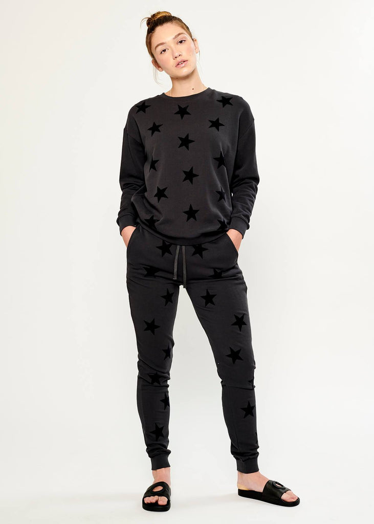 Lovely slim fit super soft trackies from South Parade. Shown with the Alexa sweatshirt.