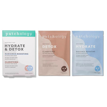 This duo of Detox & Hydrate sheet masks will minimise the appearance of pores and improve skin texture. They have the power of a mud mask with the convenience of a sheet mask. The masks are packed with natural ingredients with hydrating and radiance boosting properties. 