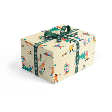 Get ready to wrap with this fun Christmas wrapping paper.   Set of 3 with an extra sheet used for packaging.