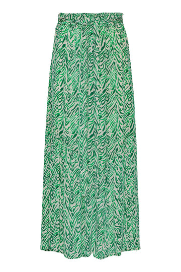 We love an easy to wear skirt and Valora from uber cool Scandi brand Moliin ticks all or our boxes!&nbsp; In a pretty green print and featuring an elasticated waistband and a pleated triangular panel at the bottom this is perfect paired with a white tee for a laid back Summer vibe!&nbsp; Love it!