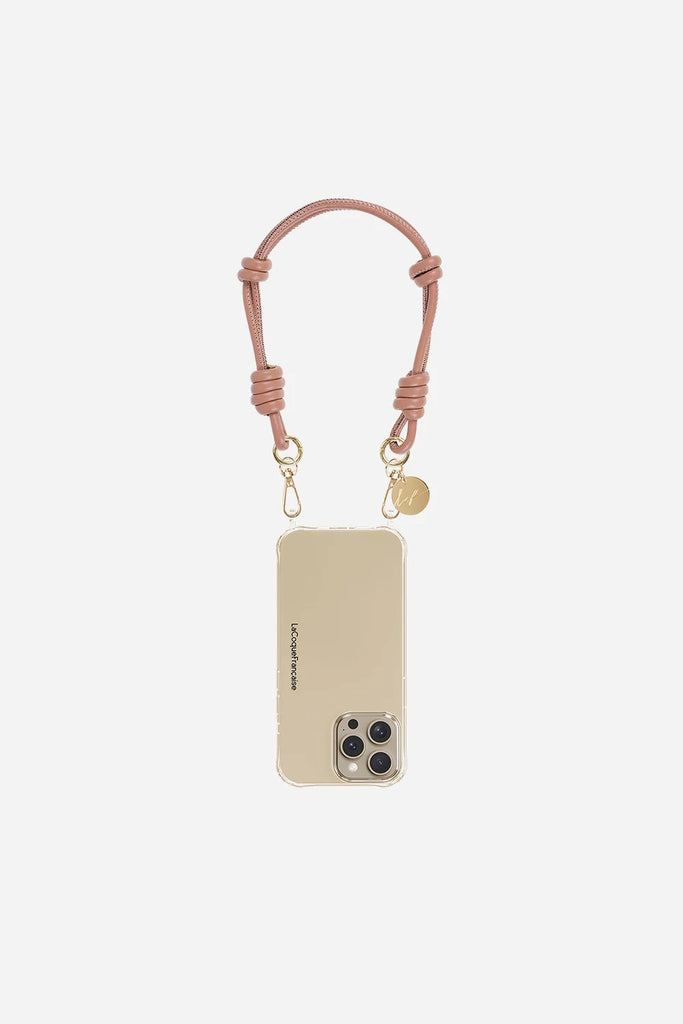 We are delighted to be stocking phone chains from La Coq Francaise. The Nolan Short Phone Chain is a stylish addition to your wardrobe. It is perfect for keeping your hands free while doing something else.&nbsp; The strap is 40cm long and can be worn on the shoulder or in the hand.  Pair with the appropriate ring case for your iPhone model, or one of the universal adapters.


