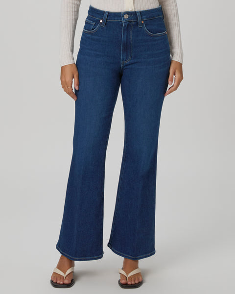 This modern high waisted wide leg jean from Paige has an easy relaxed fit and the elongated silhouette gives an effortlessly chic look.&nbsp; Designed to graze the top of the foot with a flare Marlow can be easily paired with flats or sandals.&nbsp; A new shape from Paige that we're going to love!