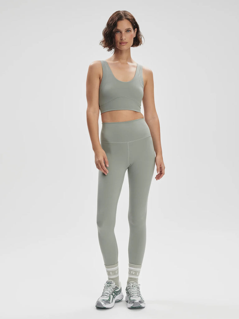 The High Rise Leggings from Varley are crafted from their FreeSoft fabric and come in a 27" length. They feature a rolled waistband and tapered inseam, and provide four-way stretch to keep you comfortable all day. Pair with the matching Essi bra for a coordinated workout look.