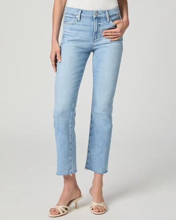 One of our favourites from Paige, Cindy Straight is back for Summer in a gorgeous light wash with a raw hem.&nbsp; Crafted from Paige's vintage denim and featuring cool lived in details Paige have taken all the hard work out of breaking in your jeans - these are ready to wear immediately!&nbsp; With load of stretch and recovery these will look great from dawn to dusk.&nbsp;