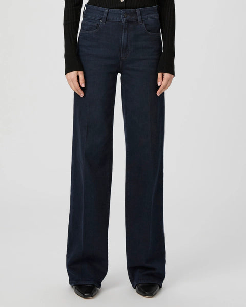 One of our new favourites from Paige, Sasha, is back for Autumn/Winter in a chic, elevated dark wash.&nbsp; This wide legged style features a slightly relaxed shape which makes it super flattering and with a 32 inch inseam these jeans are the ultimate must-have wide leg!&nbsp; Crafted from Paige's signature soft vintage denim and combined with the comfortable fit makes these jeans a pair you will reach for time and time again!