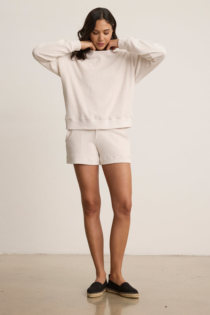 Say hello to your new favourite weekend/travel co-ord!&nbsp; Crafted from super soft cotton terry and featuring a relaxed fit these shorts are so comfortable you'll want to live in them!&nbsp; Pair with the matching Ica sweatshirt (available in store only) and you're sorted!