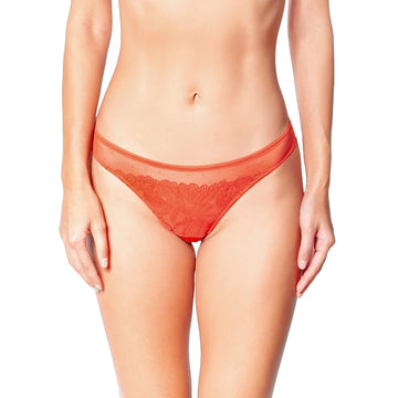 The Brandy Tanga Knickers feature delicate stretch floral lace and provide seamless coverage for a discreet and comfortable look under any clothing.  Pair with the matching underwired bra for a put together look.