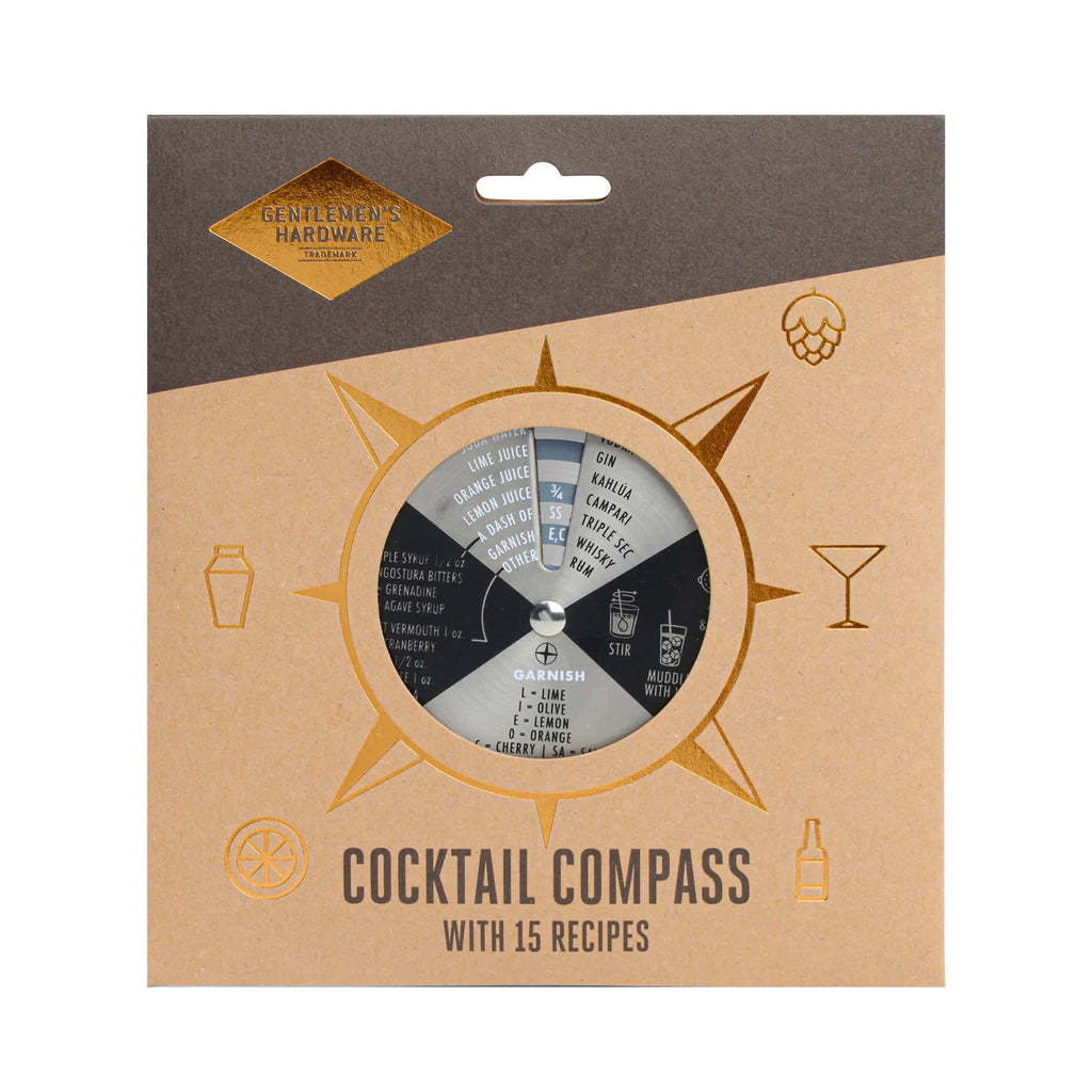 The prefect gift for the cocktail lover in your life!&nbsp; Never again be without the recipe for your favourite tipple - simply rotate the compass to find the perfect measurements and ingredients!