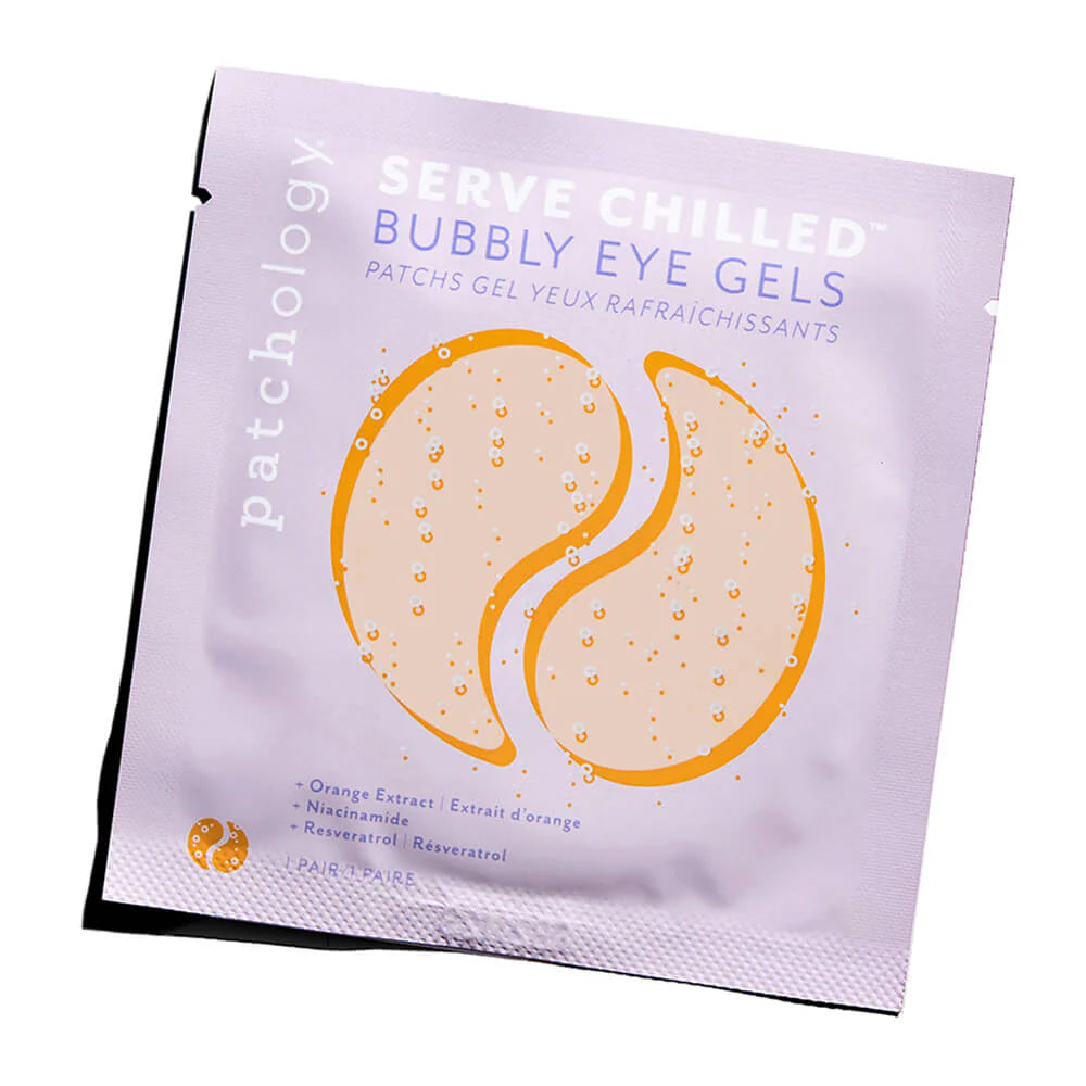 Elevate your eye care routine with these effervescent-inspired hydrogel patches from Patchology. They combine champagne-inspired ingredients with powerful actives to brighten, revitalise, and refresh tired eyes in just 5 minutes.

