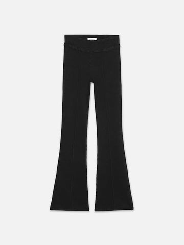 We are so excited to now be stocking Frame!&nbsp; Here is their bestselling Jetset Flare with pintuck detail in Sheen Noir.&nbsp; Crafted from their signature super soft fabric and intentionally without hardware for elevated ease of wearing these sleek jeans will take you from dawn to dusk with style.&nbsp; Featuring a high rise and thick waistband, slim thru the thigh and then opening to an ankle length flare you won't ever want to take these off!&nbsp; They come sized in a 0, 1 and 2.&nbsp; 0 is for you i