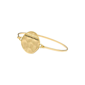 The Janis collection is a must for your jewellery box!  This simple yet elegant bracelet is timeless.  Featuring a small gold plated disc paved with black zirconia it will elevate any outfit.  Pair with the matching necklace.  Great for day or night.   