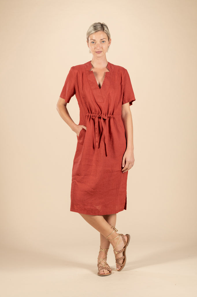 The Sandra dress from Zyga is elegant but cool - it features pockets, an elasticated pull detail at the front and smocking at the back for extra comfort. Wear with sandals or trainers for an effortless everyday feel.