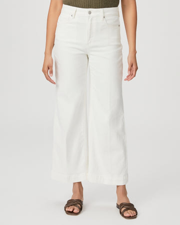 Anessa is Paige's ultra high-waisted wide leg with an easy, relaxed fit and an ankle length silhouette for an effortlessly chic look. This pair comes in a super soft denim with a bit of stretch for all-day comfort.
