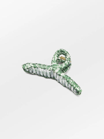 This elegant fabric wrapped hair claw in a pretty print will complement any outfit while keeping those tresses at bay. Also available in White.