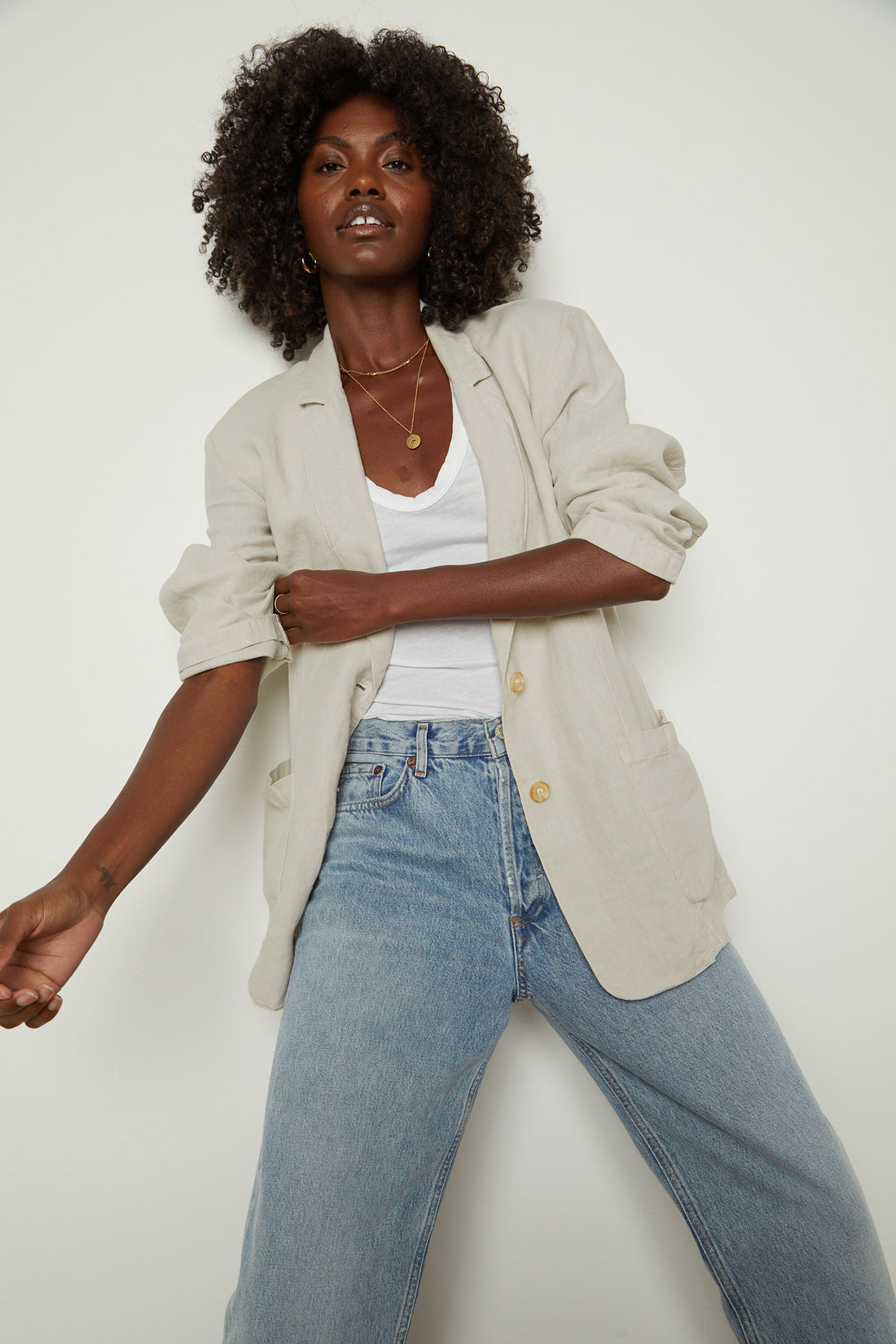 Cassie Linen Jacket | Velvet by Graham & Spencer | Peek