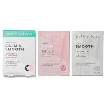 This duo of Calm & Smooth sheet masks will minimise the appearance of pores and improve skin texture.  They have the power of a mud mask with the convenience of a sheet mask.  The masks are packed with natural ingredients and infused with a blend of minerals, antioxidants and botanical extracts which gently exfoliate.