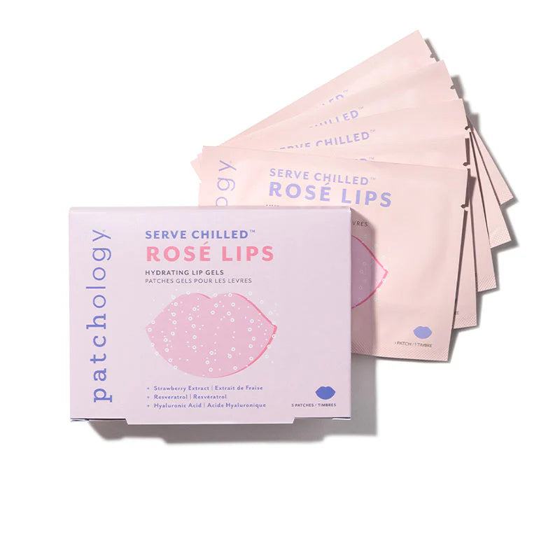 Care for your lips while boosting their natural glow with Patchology's Serve Chilled™ Rosé Lip Gels. Formulated with a moisturising blend of vitamins and antioxidants, these gels provide essential hydration, locking in moisture to leave lips feeling soft and supple.