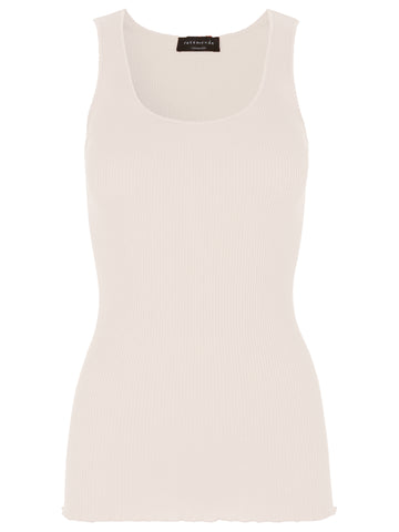 This fab silk and cotton cami from Rosemunde, features a slim fit with scalloped neckline and no side seams. This is the perfect layering piece for all your winter jumpers and cardigans. Also available in other colours. 