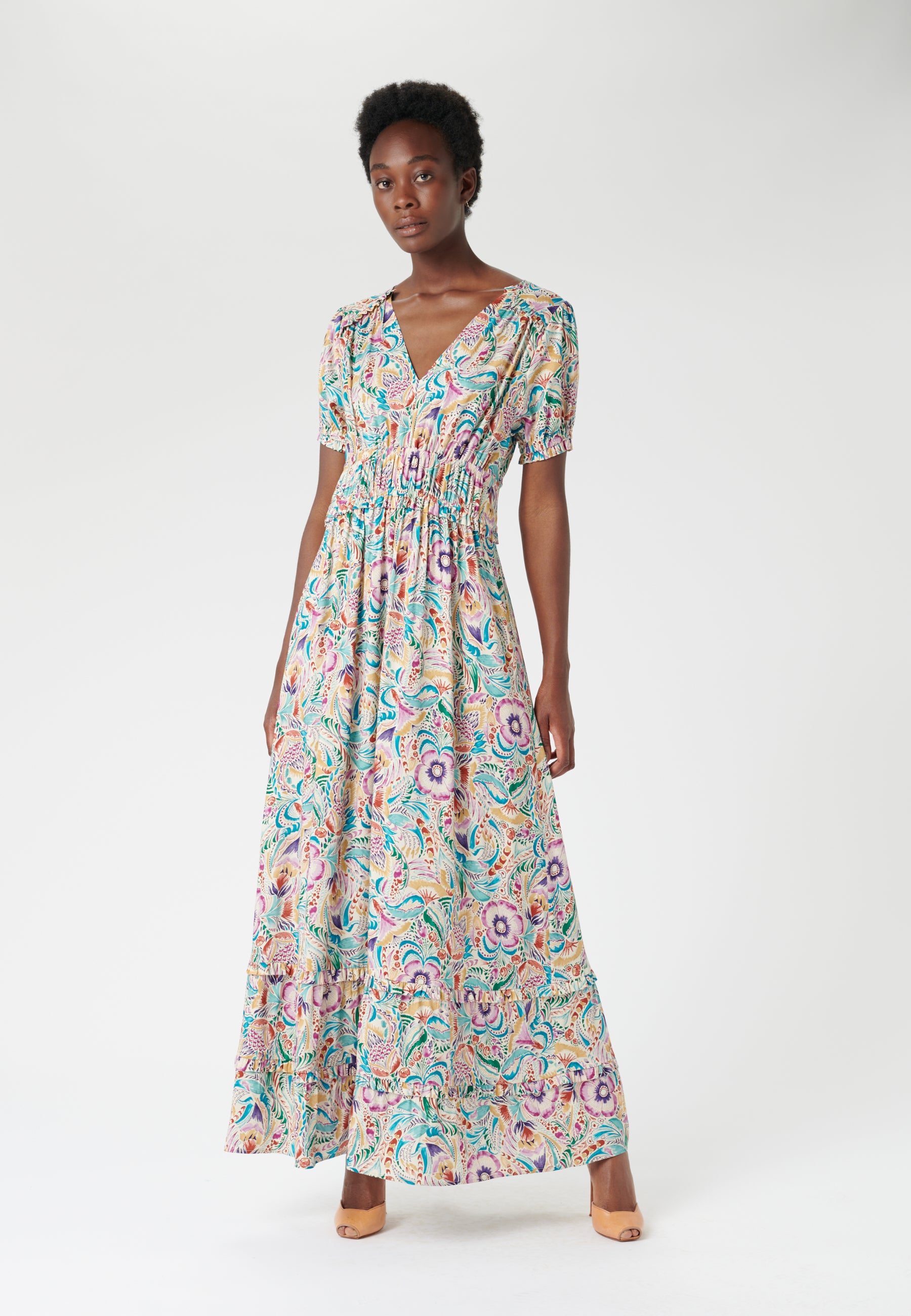 dea kudibal maxi dress CARISSA - Ikat Salsa | Silk Maxi Dress