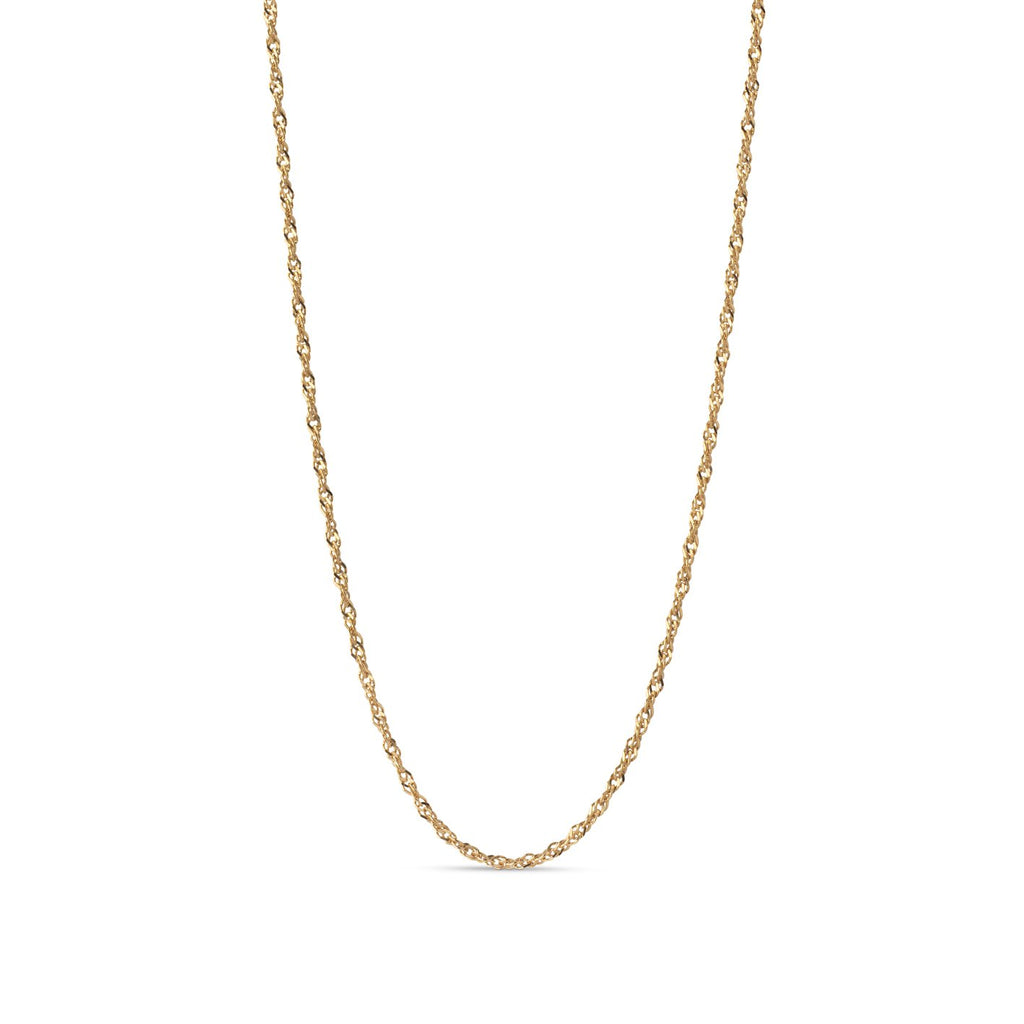 Another pretty little necklace from our favourite Danish jewellry brand Enamel Copenhagen.  A simple chain crafted from 18 carat gold plate over sterling silver this is a perfect choice for layering with the Lola Necklaces or the Soleil Necklace from Enamel Copenhagen.