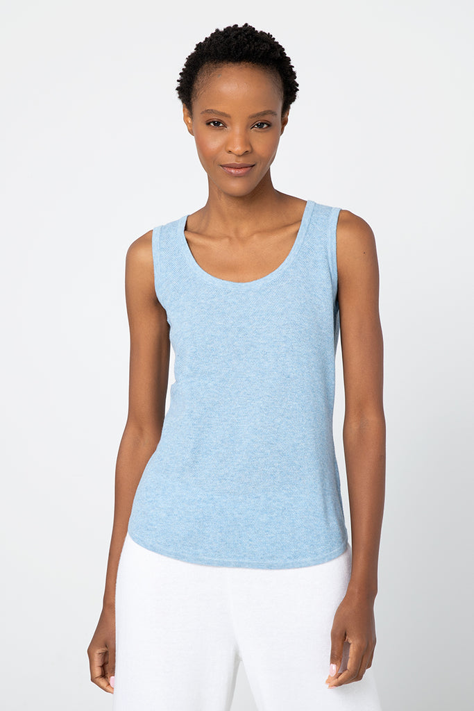 This easy tank from Kinross Cashmere is the perfect piece for all year round simplicity. As well as being your layering essential, this tank also looks great as a little summer top with denim shorts.