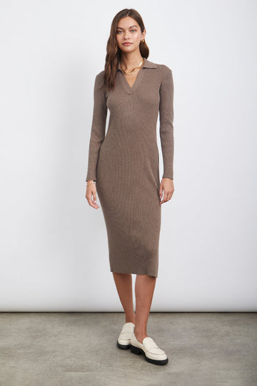 Hello Luciana!  A new style from Rails Luciana is the perfect transitional dress.  This cozy pullover styled can be dressed up or down depending on the occasion!  Crafted from a super soft cotton blend and featuring a polo collar, one side slit and a straight fit this is one you'll reach for again and again!