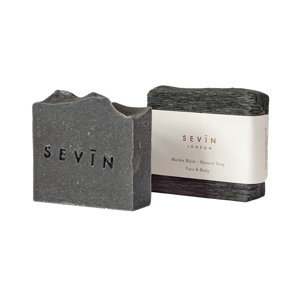 This rich fusion of clove and bergamot has been encapsulated in Sevin London's Marble Black Soap. Enjoy the fresh scent of Mediterranean citrus and candid fragrance released by clove.