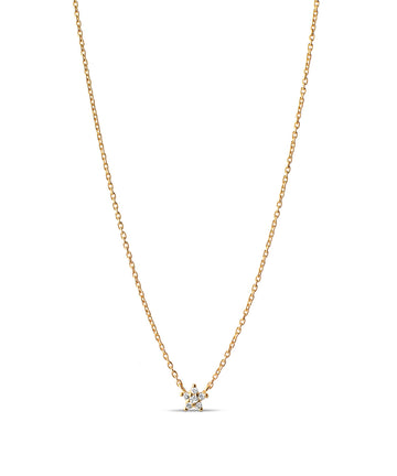 The Fleur Necklace will flatter any neck.  Featuring a pretty sparkly star and a dainty pale blue enamel near the clasp this pairs beautifully with the matching Fleur Bracelet.  A great gift as well for the star in your life. 