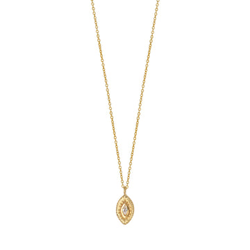 The Pilar collection is a must for your jewellry box!  These simple yet elegant pendant necklaces are timeless.  Featuring a gold plated disc with crystal insert these will elevate any outfit.  Layer with the larger one for a chic, stylish look - great for day or night (chain 48cm long).