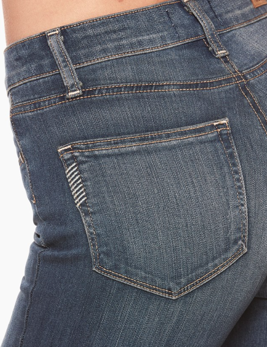 Made from Paige's most luxuriously soft TRANSCEND fabric. Using the latest performance fiber technology, this denim features an innovative formula that combines chic with comfort and won't stretch out no matter what. It has true denim appeal and moves with you all day. The Hoxton high rise, ultra skinny is super stretchy to guarantee the skinniest fit down the leg. Part of the Paige core collection, this style features a classic wash that's ideal for any season and slight whiskering for a worn-in look.