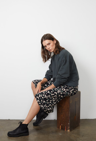 Crafted from Velvet by Graham & Spencer's signature lightweight woven challis this skirt has a slightly flared silhouette which gives it a graceful drape and movement.  Pair with a chunky knit and biker boots and you're sorted!