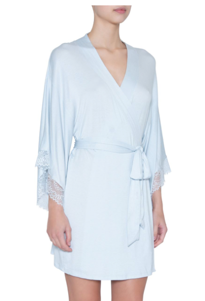 For a truly special occasion, the layer you wear closest to your skin should be just as memorable. The Sara collection includes lingerie and sleepwear befitting those big life moments. Perhaps best of all, each piece is designed to be comfortable enough for every day. The mademoiselle kimono robe is for those times when you need a little extra coverage, but want your top layer to be just as pretty as what’s hidden beneath. A seriously dramatic yet simple cover-up.