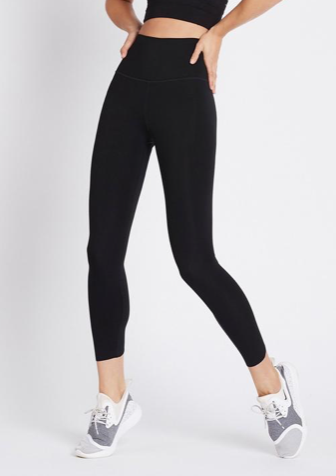 Everyone needs a pair of black work out bottoms and these All Day High Rise Black Leggings tick all the boxes.  Featuring a comfy wide waistband and a raw cut hem and made with a four way stretch fabric and quick dry technology these will be your go to leggings.  You're also doing your bit for the environment as the fabric for these All Day High Rise Leggings not only fits like a second skin it it made from a mix of old recycled bottles and a touch of spandex.  It's a win win!