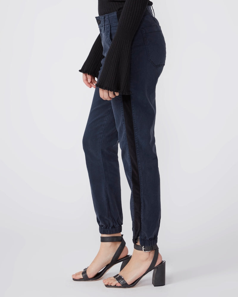 Mayslie Navy with Velvet Side Stripe Paige Peek